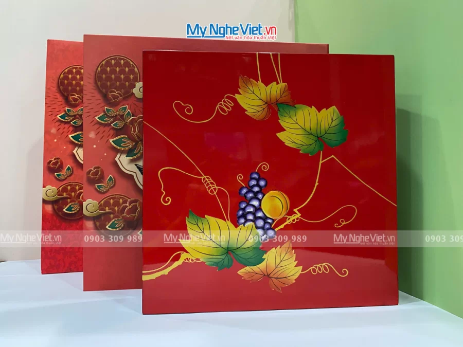 hộp mứt tết đắp nổi đủ mẫu